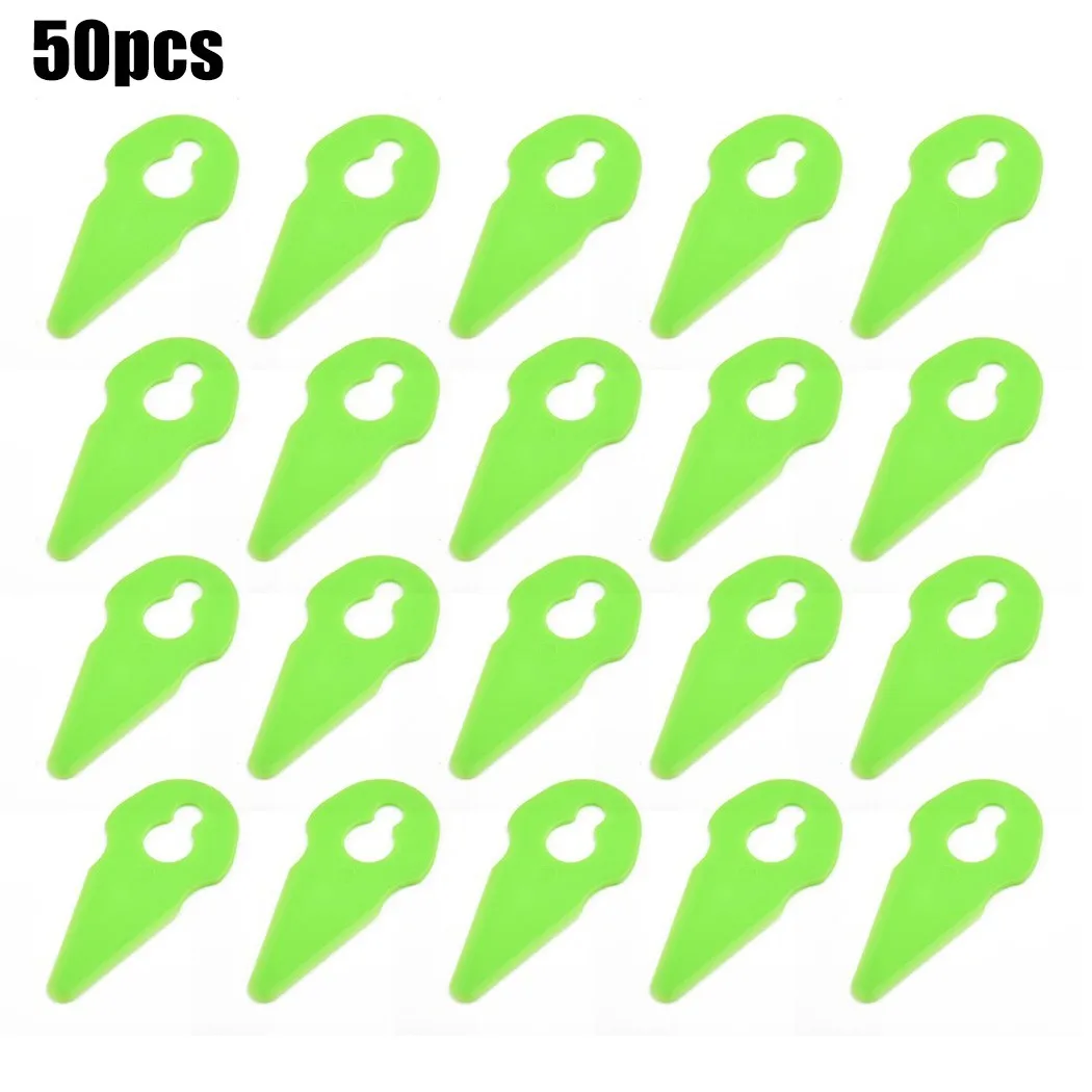 

50Pcs Plastic Cutter Strimmer Blades 66*32*12mm For GTECH ST01 ST02 ST04 ST05 Grass Trimmer Strimmer Power Tools