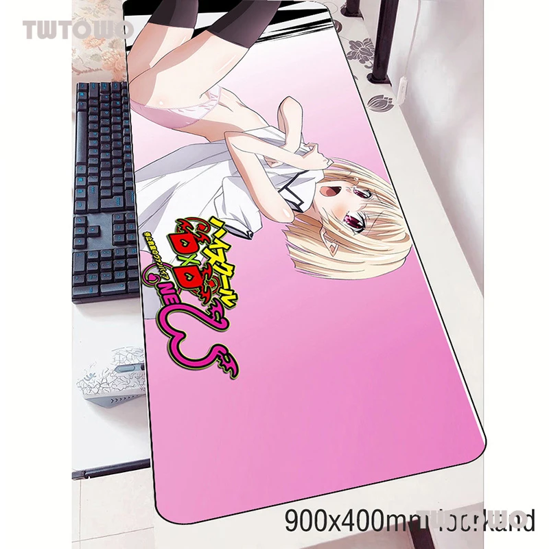 

High School Dxd Mouse Pad Locked Edge Pad To Mouse Notbook Computer Mousepad 90x40cm Gaming Padmouse Gamer Keyboard Mouse Mats