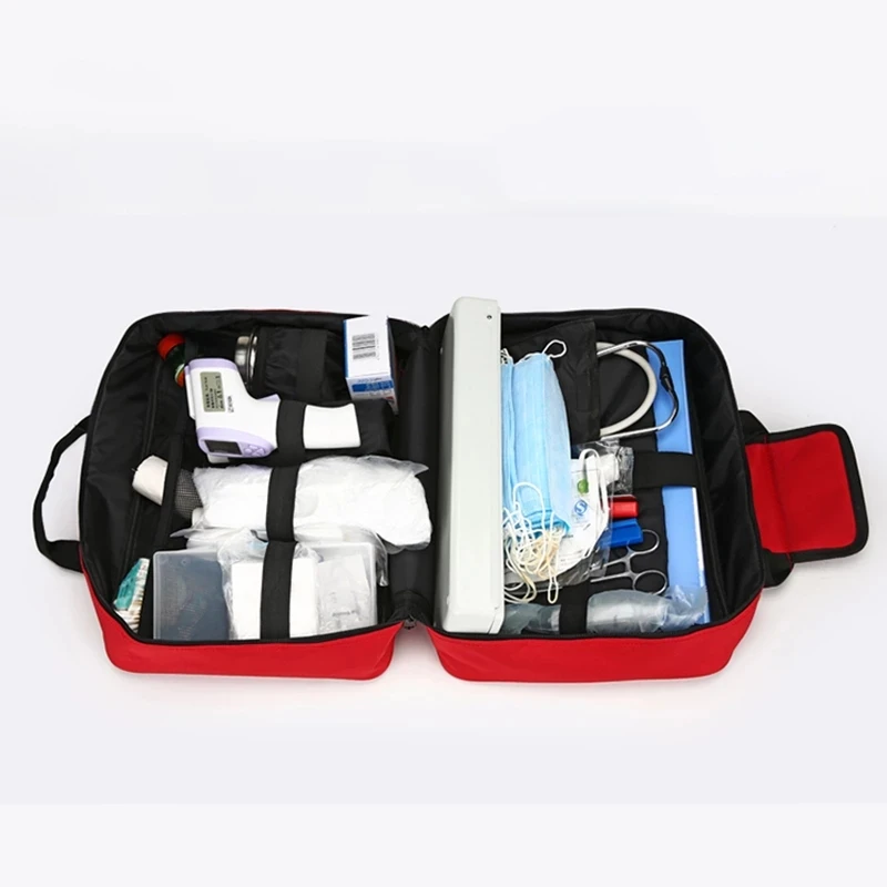 

Empty First Aid Bag Portable Shoulder Medical Bag Outdoor Cars Emergency Survival Kit Camping Travel Bag Large Size