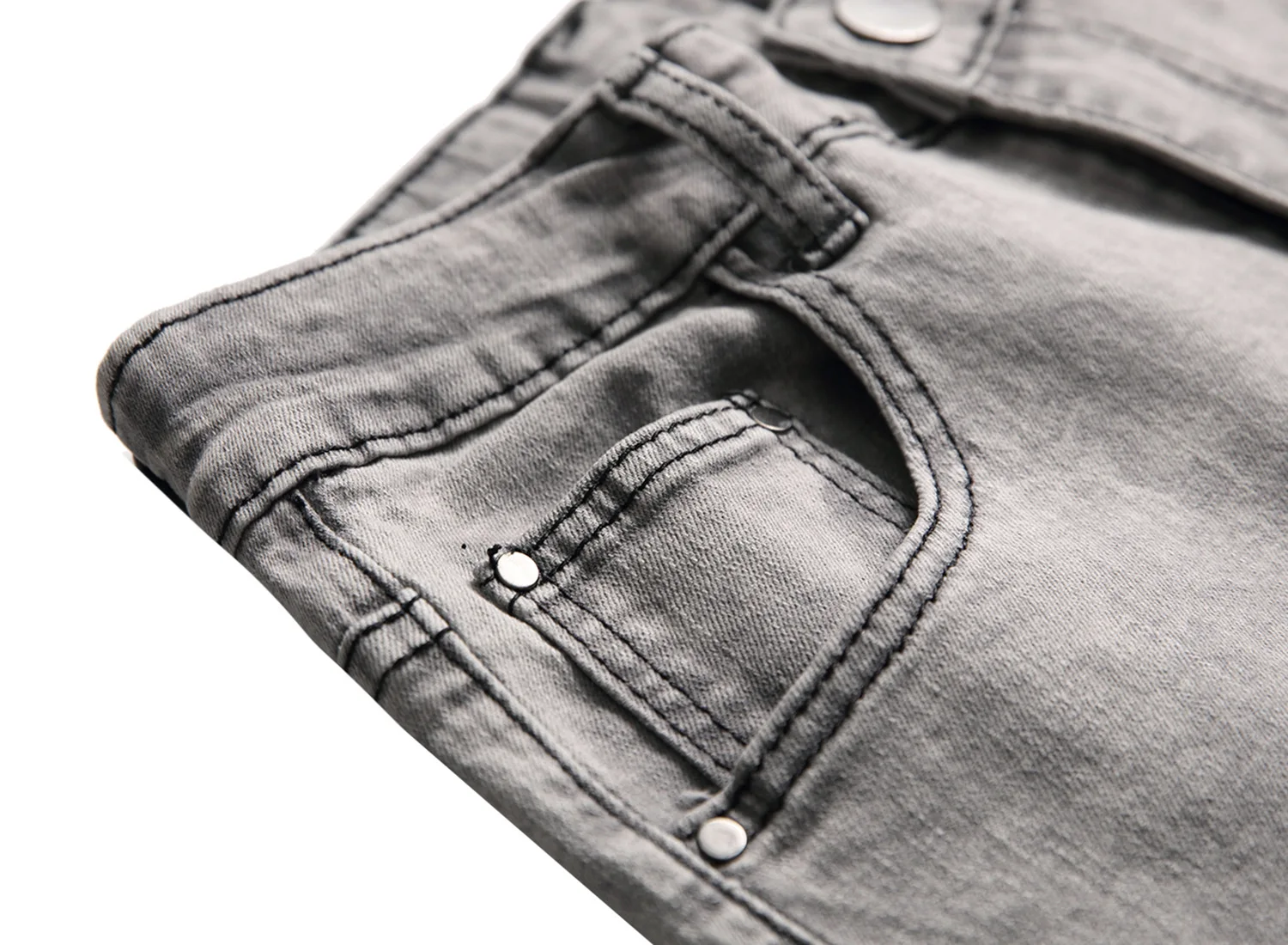 

Mens Skinny Straight Jeans Fashion Moto Biker Denim Pants Casual Elastic Middle Waist Jeans for Men Stretch Hip Hop Trousers 42