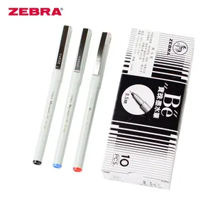 10pcs/Box ZEBRA BE-Pen 0.5mm Needle Tip Blue/Black/Red BE-100 Student Writing Exam Supplies Business Office Signature Gel Pens