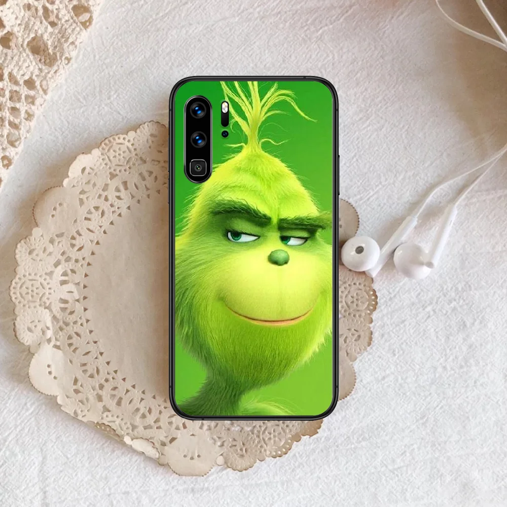 

Grinchs Christmas Phone Case For Huawei P Mate 10 20 30 40 Pro Lite Smart 2019 2021 black Waterproof Soft Shell Trend Back