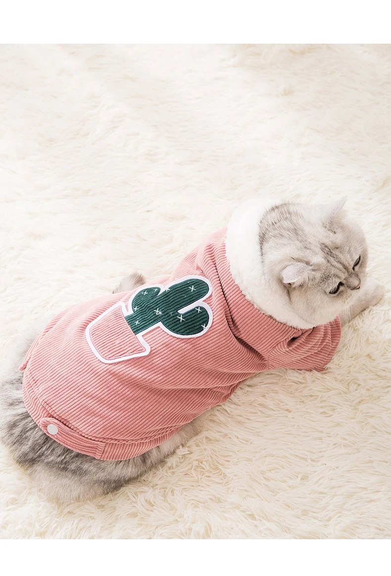 Милая зимняя одежда с юбкой для кошек теплое пальто домашних животных щенков