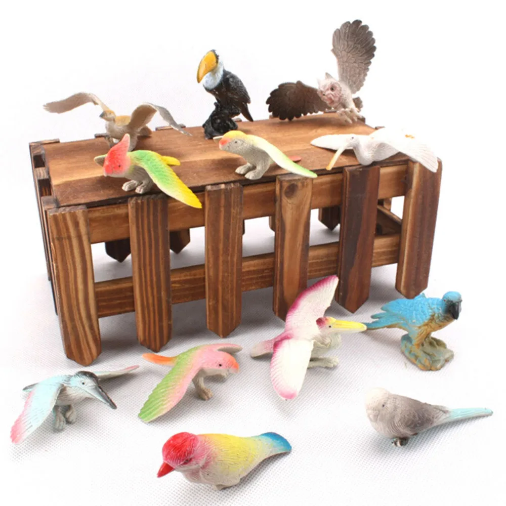 12 шт. детские пластиковые фигурки в виде птиц|Игровые и трансформеры| |