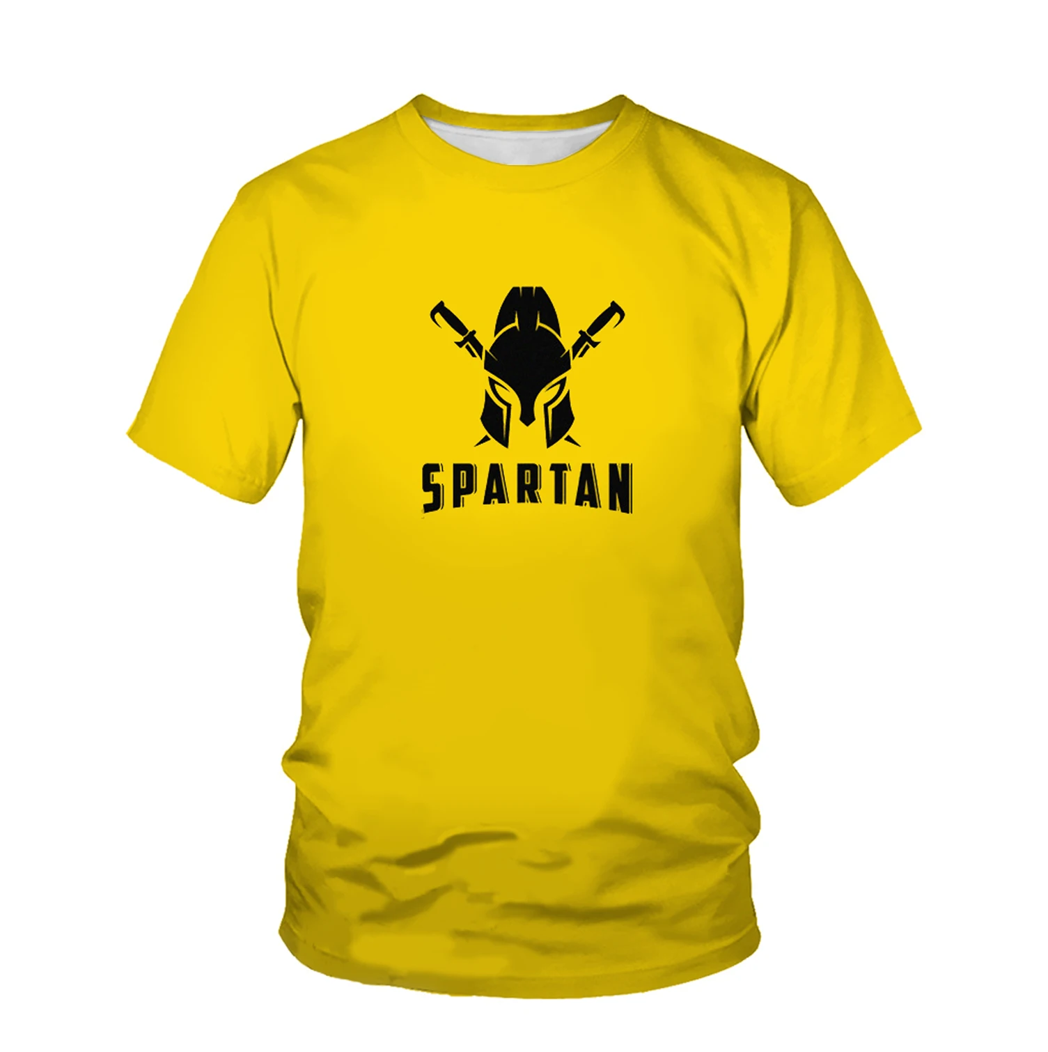 

Summer Fashion New Men's T-shirt Yellow Fox Head 3D Printing Casual Short Sleeve Good Breathability Trend Top