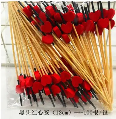 21 XUNZHE вилки 100 шт 12 см красочные в форме сердца коктейльные палочки для размешивания напитков еда десерт выбор фруктов бэнто с вилкой аксессуары - Цвет: 21