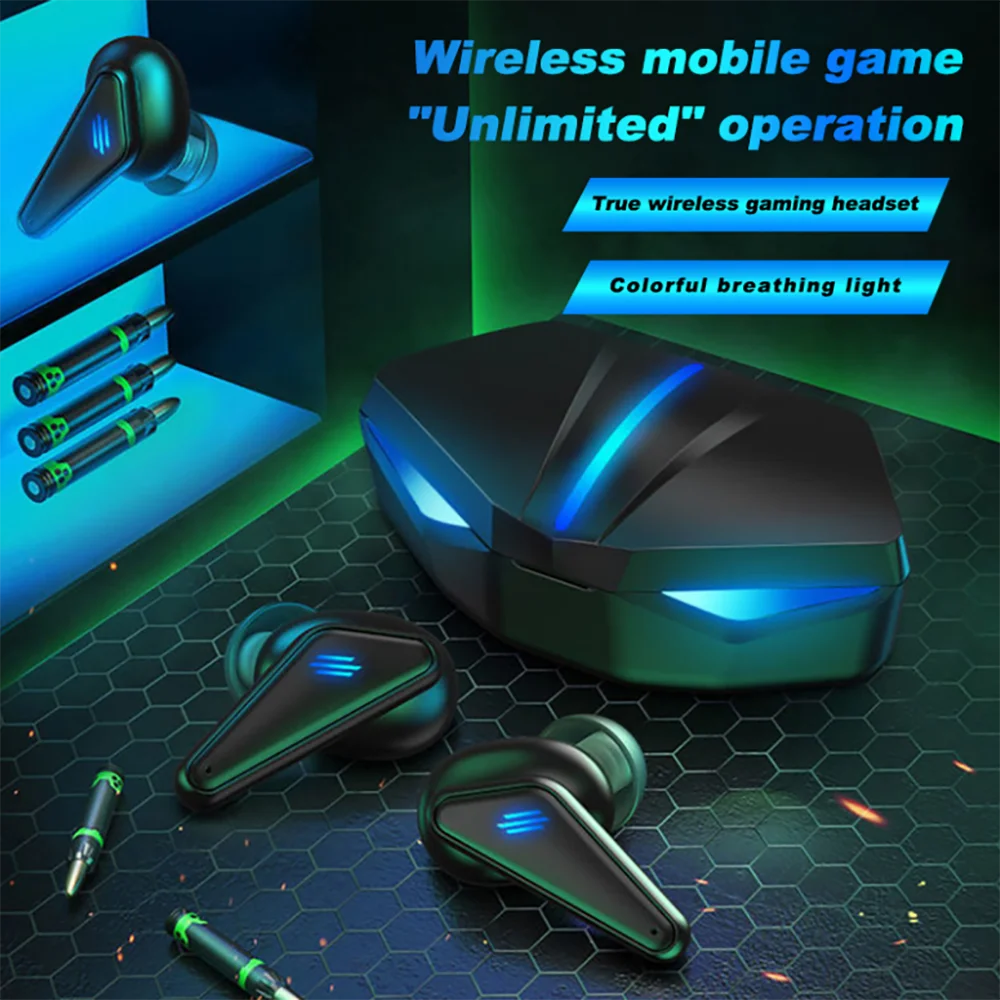 

K55 TWS Bluetooth 5.0 Earphones Stereo Wireless Gaming Headphone With Microphone Sports Fitness High-Definition Calls Headsets