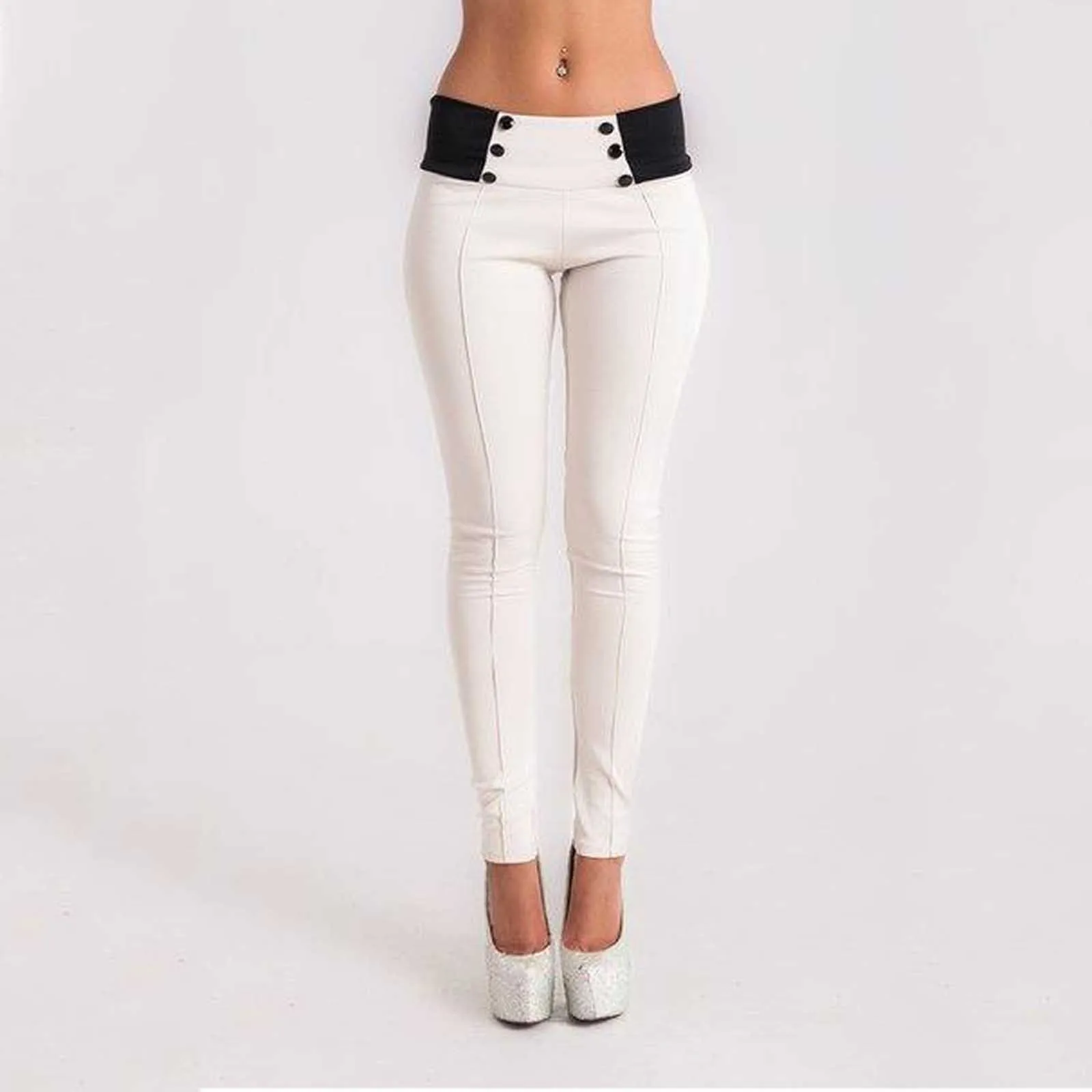 Хлопковые облегающие брюки женские повседневные однотонные тренировочные