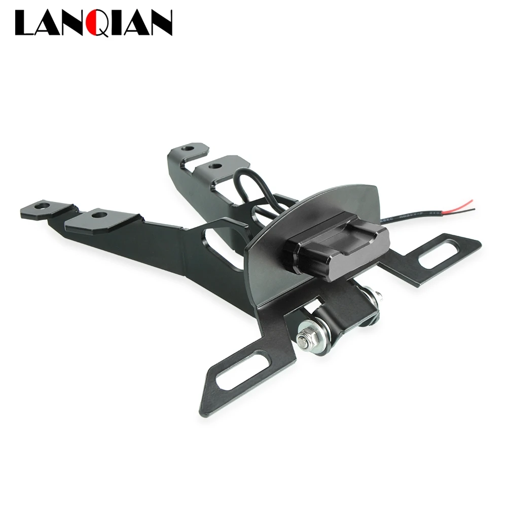 Кронштейн для номерного знака мотоцикла Yamaha TMAX 530 со светодиодной подсветкой