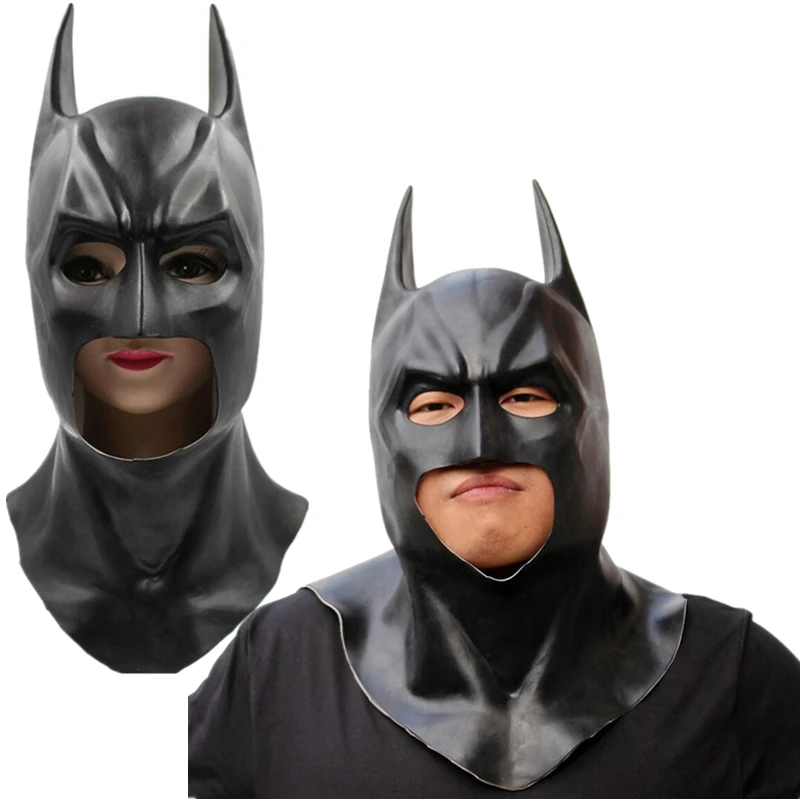 Брюс Уэйн Бэтмен Хэллоуин фотосессия маски Темного рыцаря шлем на все лицо |