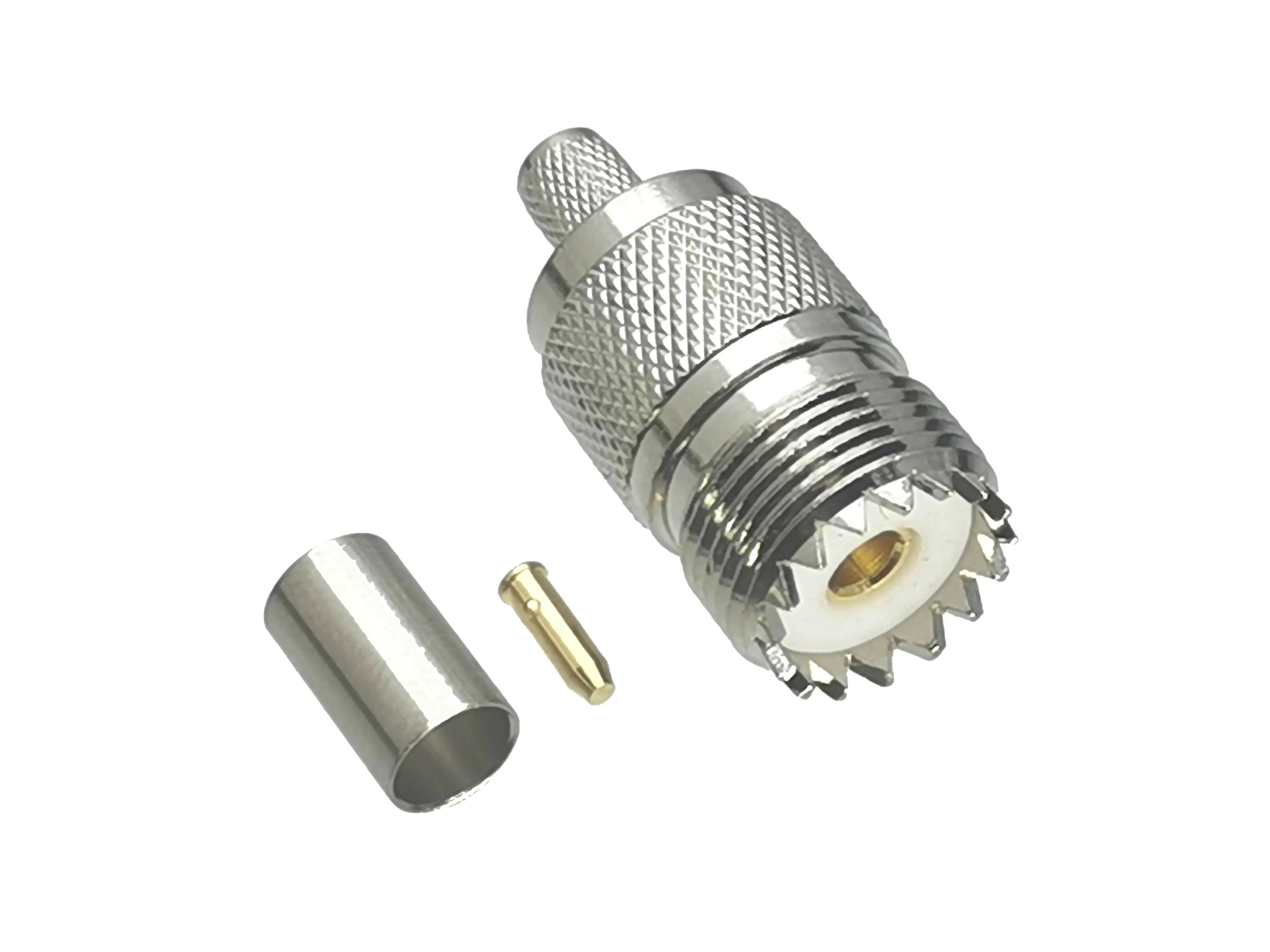 10 шт. разъем UHF SO239 женский обжимной RG8X LMR240 RF адаптер коаксиальный высокое