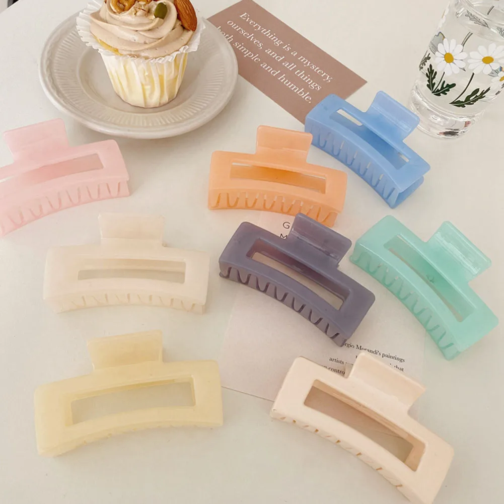 

Korean Style Fashion Women Girls Acrylic Hair Claws Hair Clips Headwear Big Size Women Hair Accessories Ornament Fashion