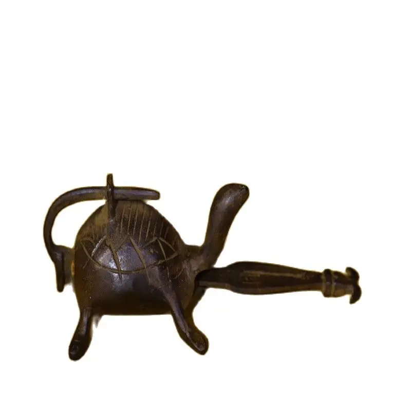 

Early collection of antique brass tortoise lock collection
