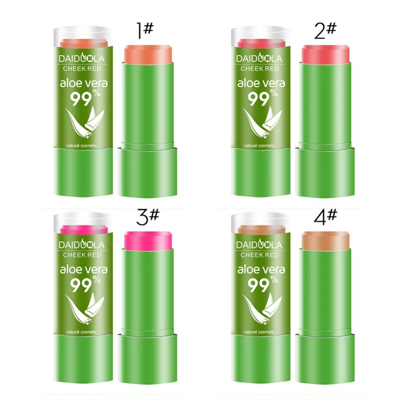Профессиональный Румяна-стик с алоэ водостойкие Румяна для макияжа стойкие