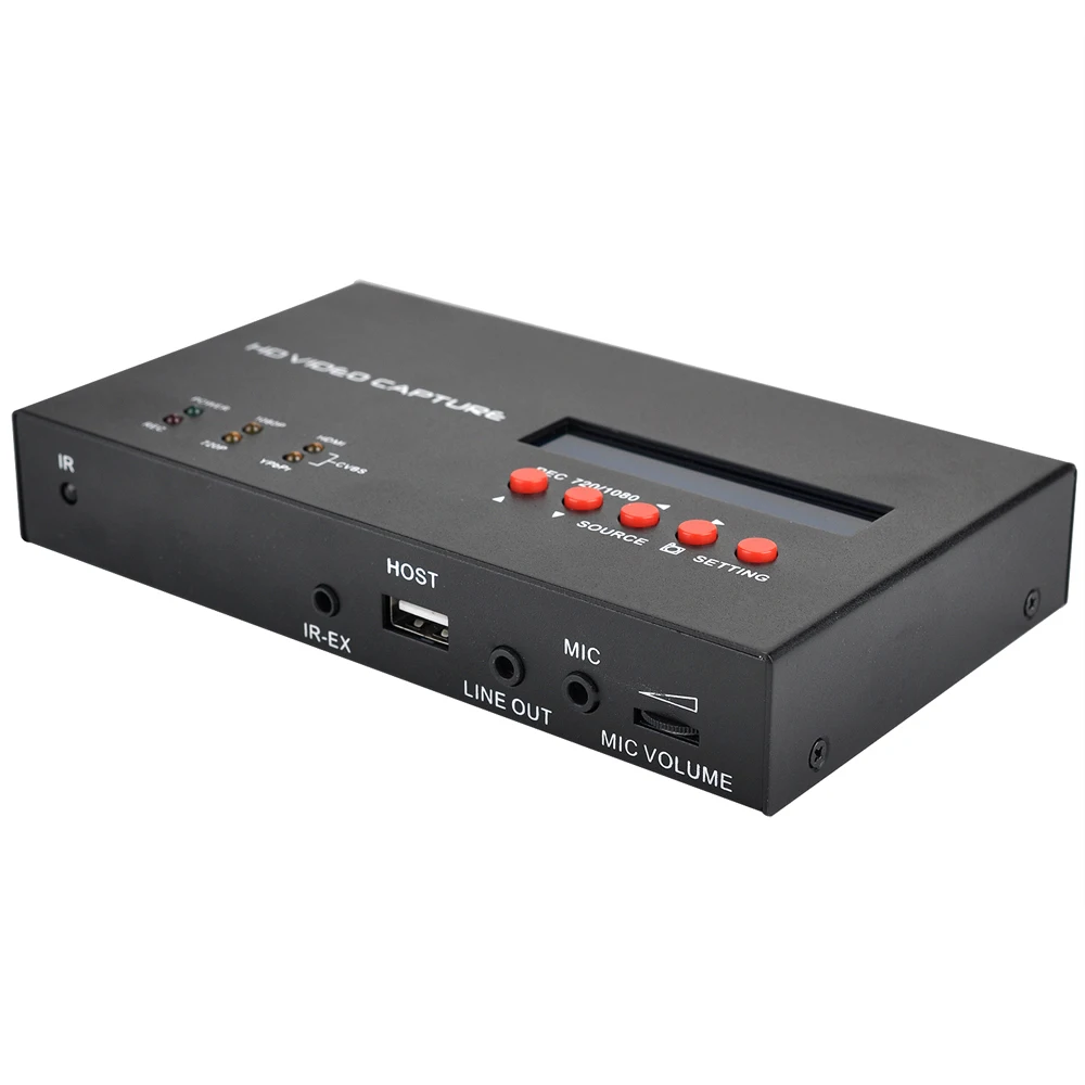 

All-in-1 HDMI compatible 1080p Video Recorder, convert YPbPr CVBS to HDMI/USB Flash disk,used on used on the web, iPad, iPod
