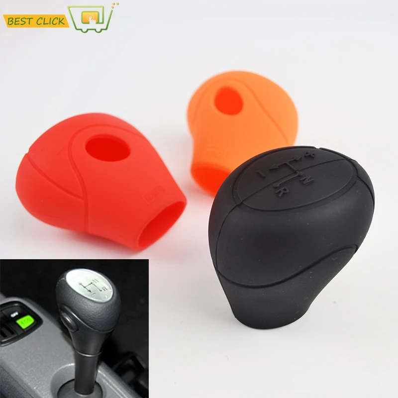 Silicone Gear Knob Cover Shift Glove For Benz Smart Fortwo Forfour 2009-2014 Skin Stick Sleeve Protective Case Car Styling