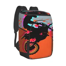 Picnic Cooler Backpack Motocross Rider Dirt Bike Waterproof Thermo Bag Refrigerator Fresh Keeping Thermal Insulated Bag