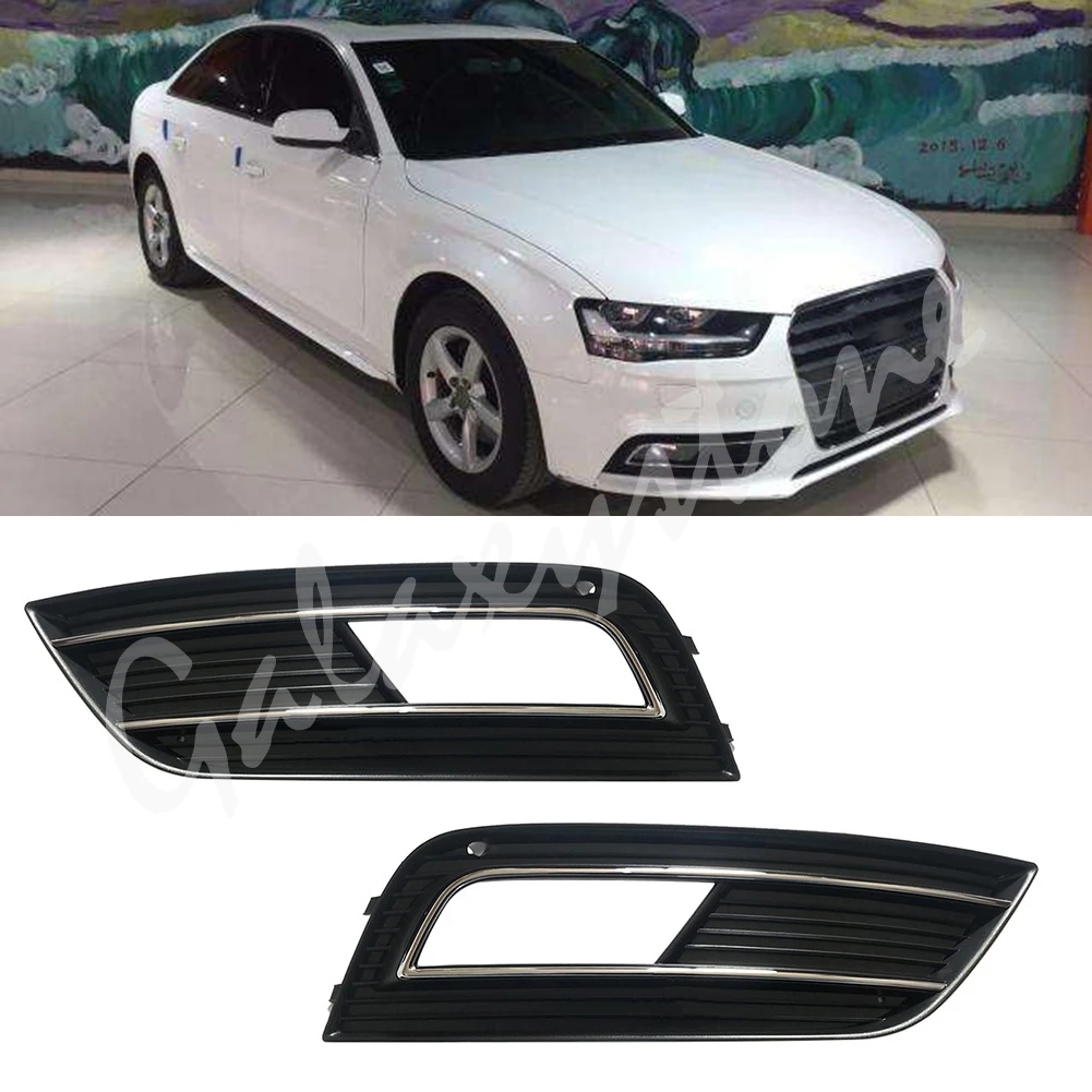 Передний бампер противотуманная светильник РА фара сетчатая Рамка для Audi A4L B9 2013