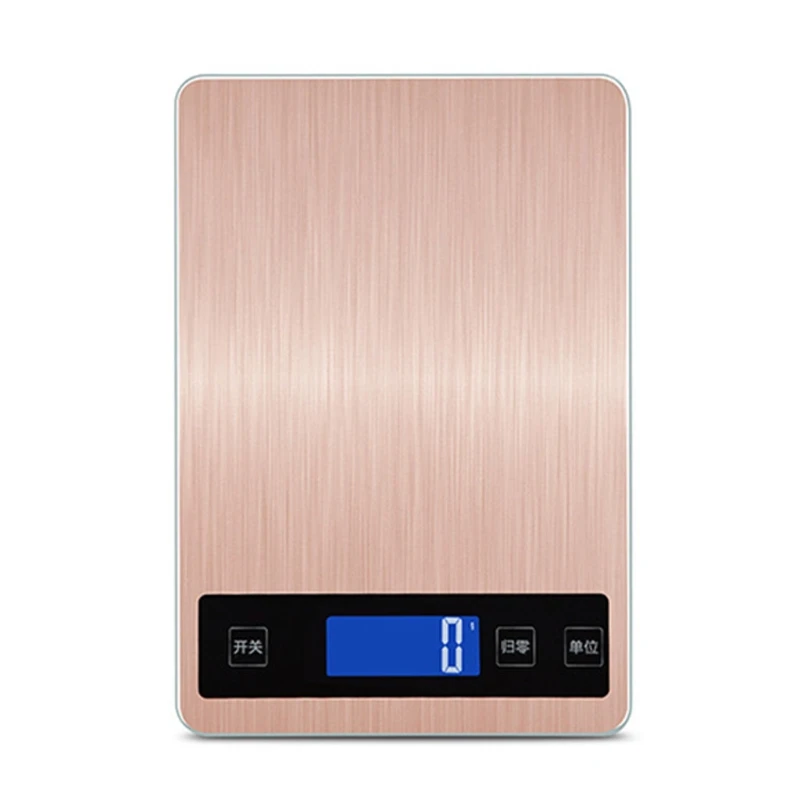 

R2JC Food Scale Digital Weight Kitchen Scale for Cooking Baking Easy Clean Touch Button Tempered Glass Panel with LED Display