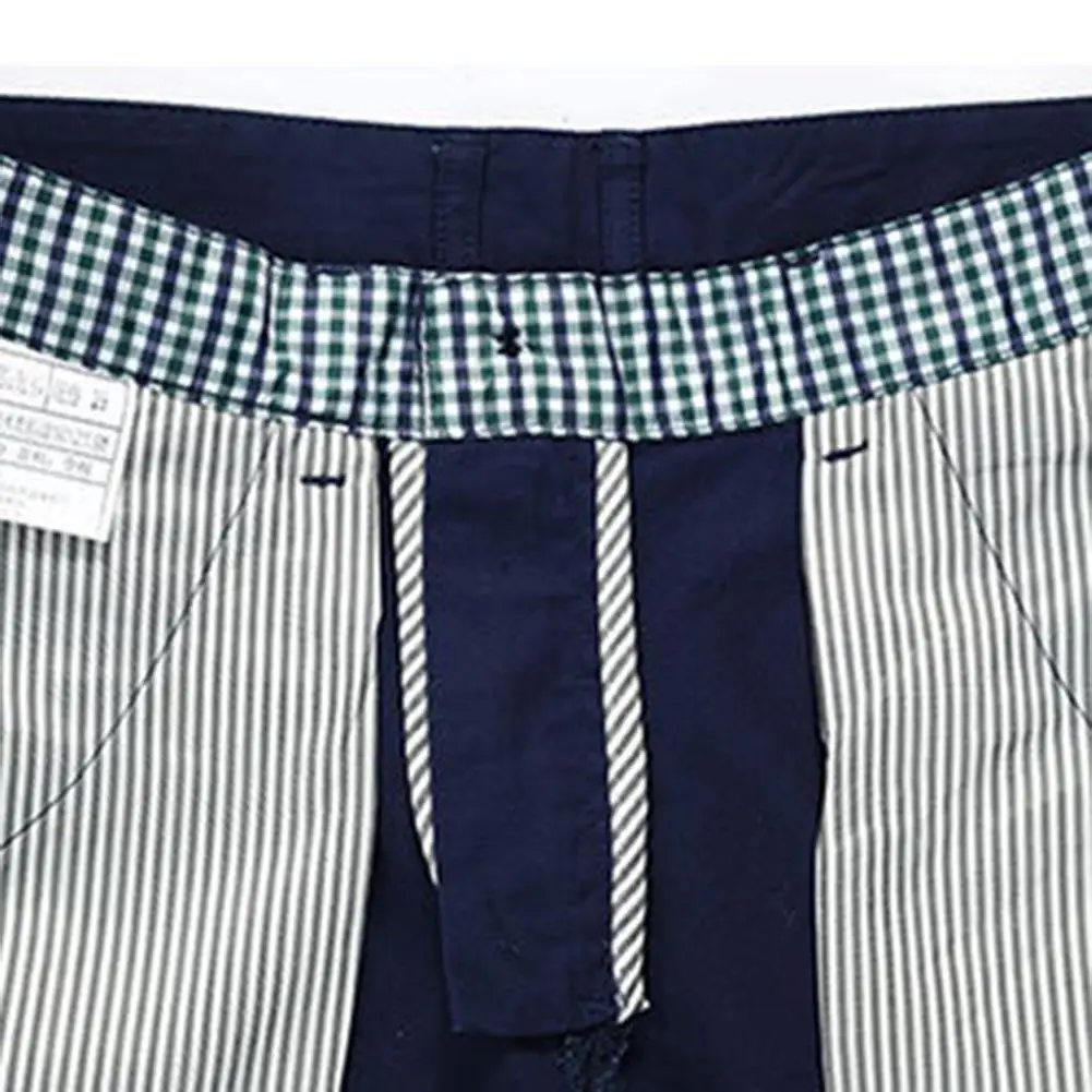 

Men Casual Quick Dry Pockets Button Breathable Beach Board Shorts Fifth Pants