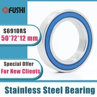 2pcs s6910rs bearing 507212 mm abec 3 440c stainless steel s 6910rs ball bearings 6910 stainless steel ball bearing