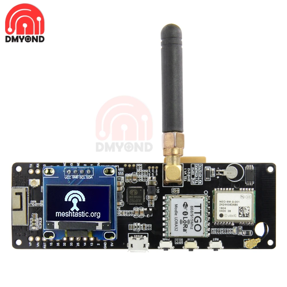 Bluetooth Wi Fi модуль T Beamv ESP32 беспроводной LoRa GPS NEO 6M SMA с OLED экраном макетная плата