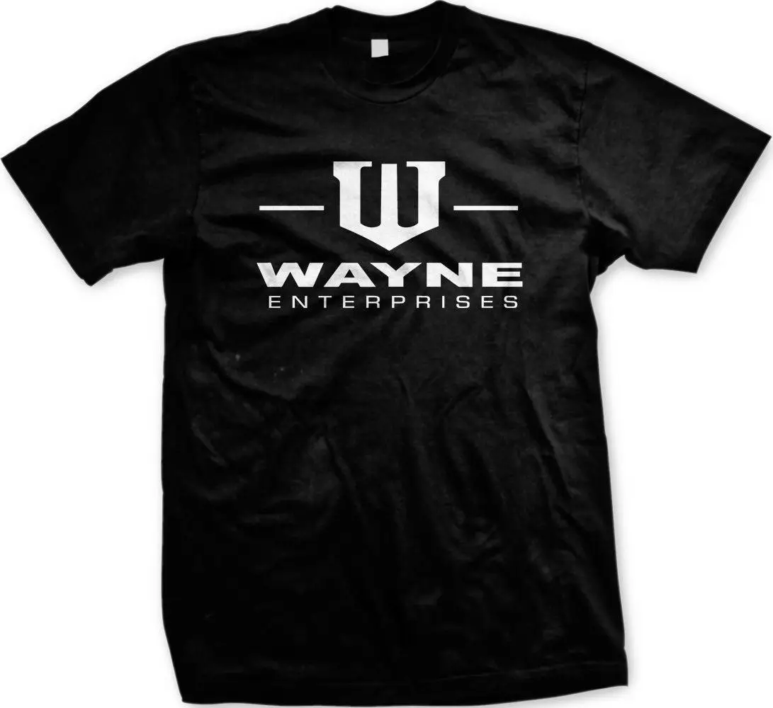 Wayne Enterprises-футболка с логотипом Брюса Уэйна новые крутые топы Мужская футболка