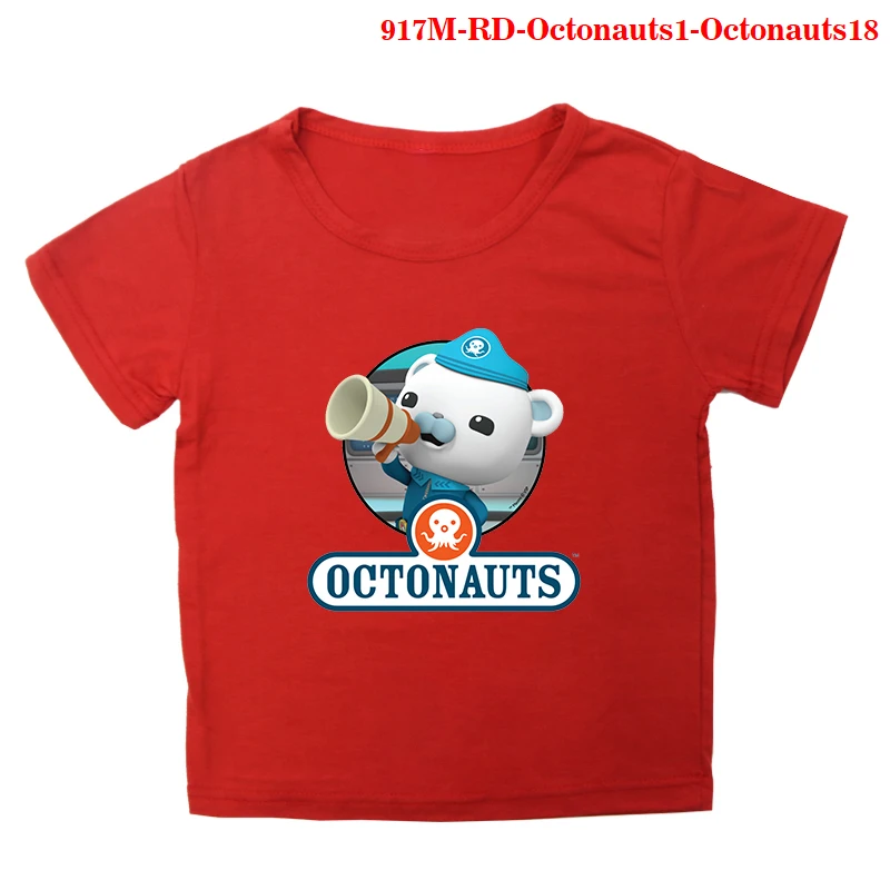 

New Summer Boys T Shirt The Octonauts Print Kids T Shirt for Boy Cotton Short Sleeve Baby Girls T Shirt Children's Clothes Brand