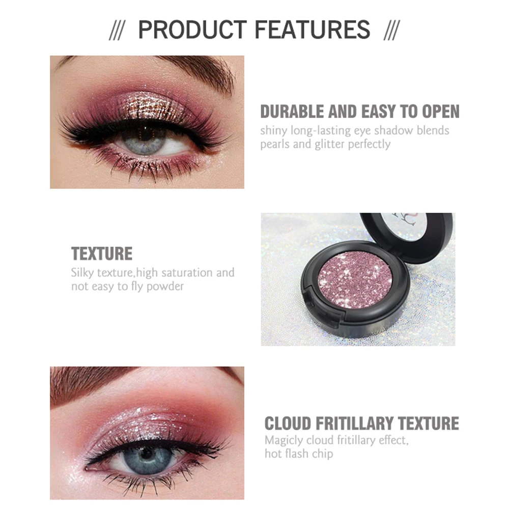 Новинка красивые Перламутровые тени для век 6 цветов пигментные долговечные не