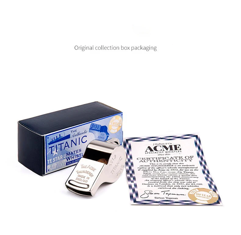 ACME Titanic58 сентениальный металлический медный свисток Большой Открытый выживания обучение свисток коллекция