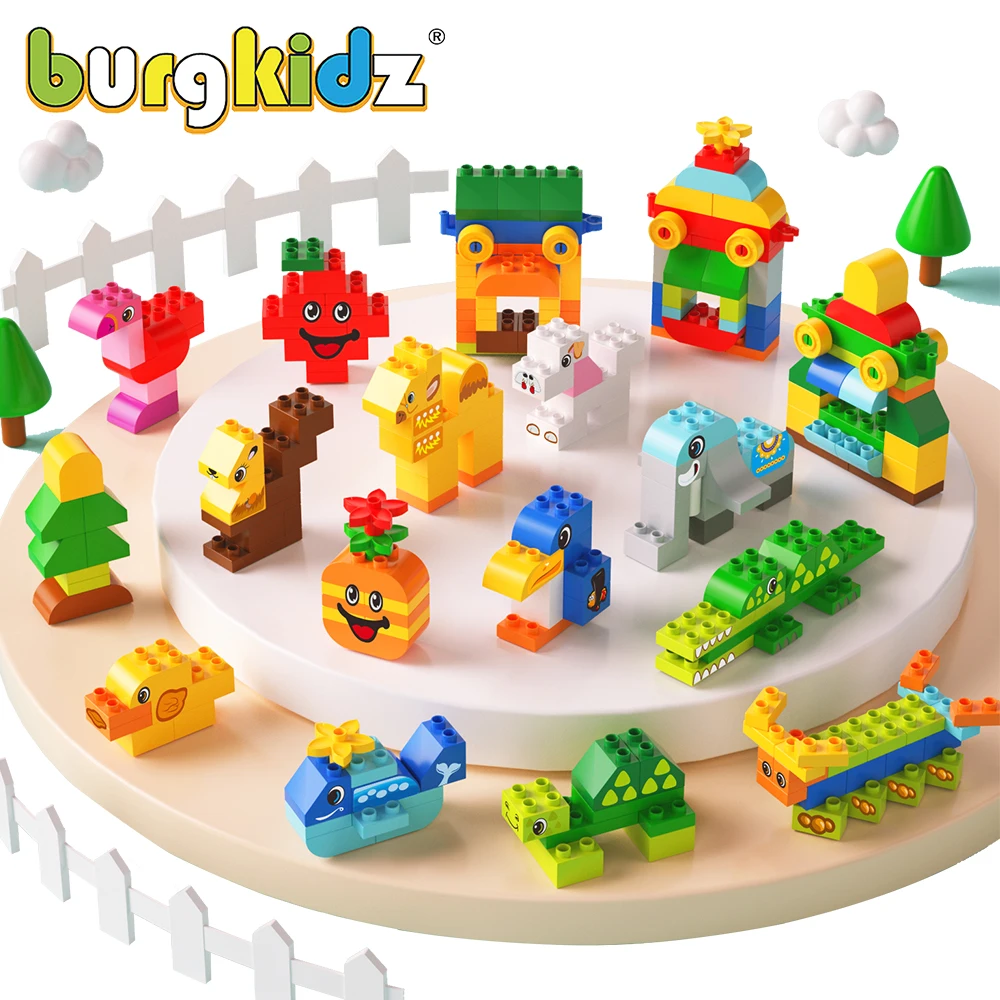 Дети DIY креативные игрушки животные большой размер Строительные блоки Набор