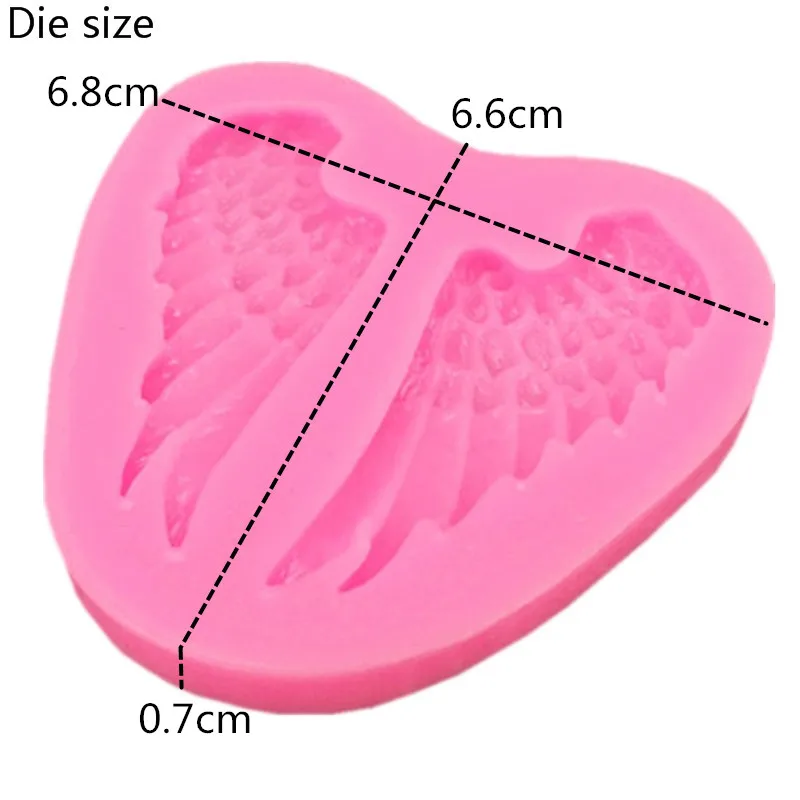 Xixing 1Pcs Baby Angel Wings Silicone Mold Fondant Cake Decorating Tools Sugarcraft Chocolate Candy Clay Mould Cupcake | Дом и сад