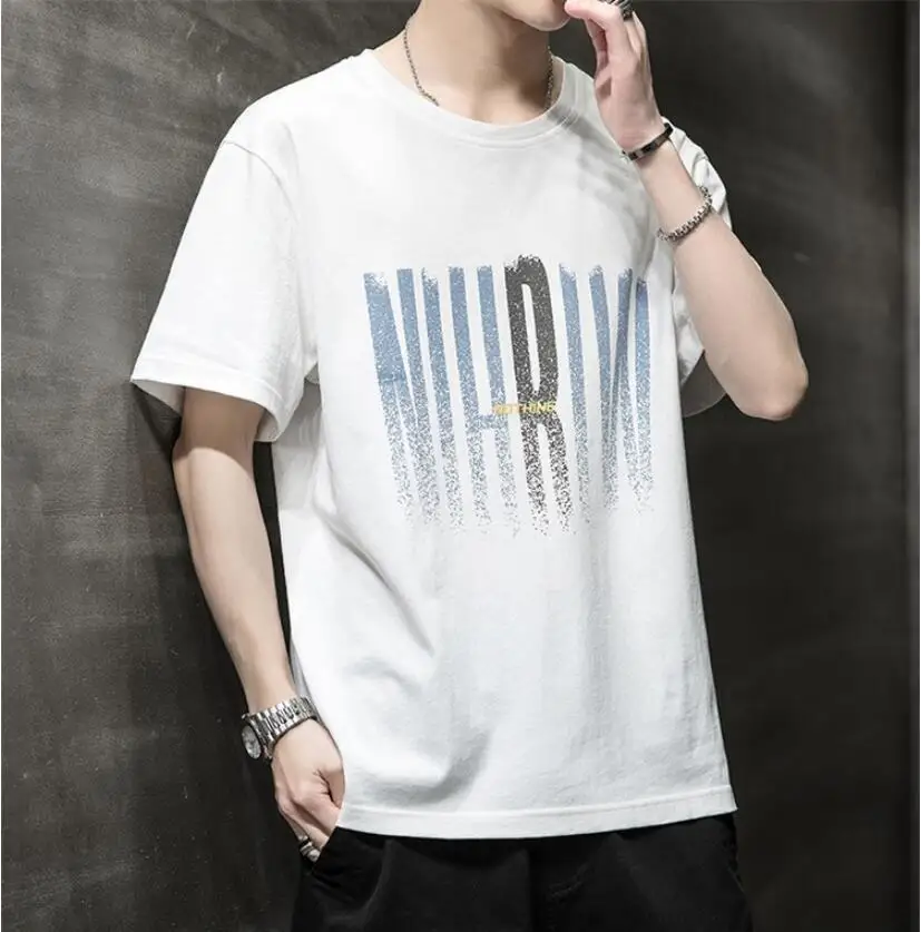 

2021 Short Sleeve Loose T Shirt Men'S Summer Classic Tshirt Top Tees Casual Clothes Plus OverSize
