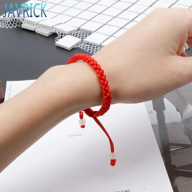 Плетеные браслеты дружбы с красной струной Lucky Kabbalah ручной работы модные