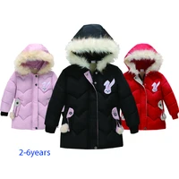 2020 winter toddler baby girls warm hooded coat solid outerwear clothes jacket children coats fashion baby clothes