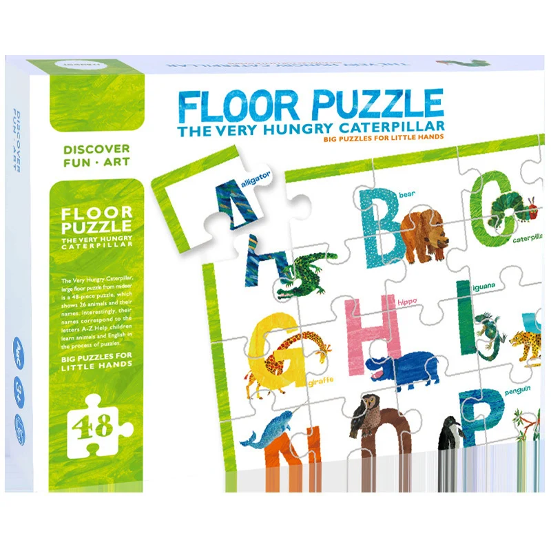 3D Детские Обучающие английские животные пазлы DIY Алфавит буквы игра Игрушки для