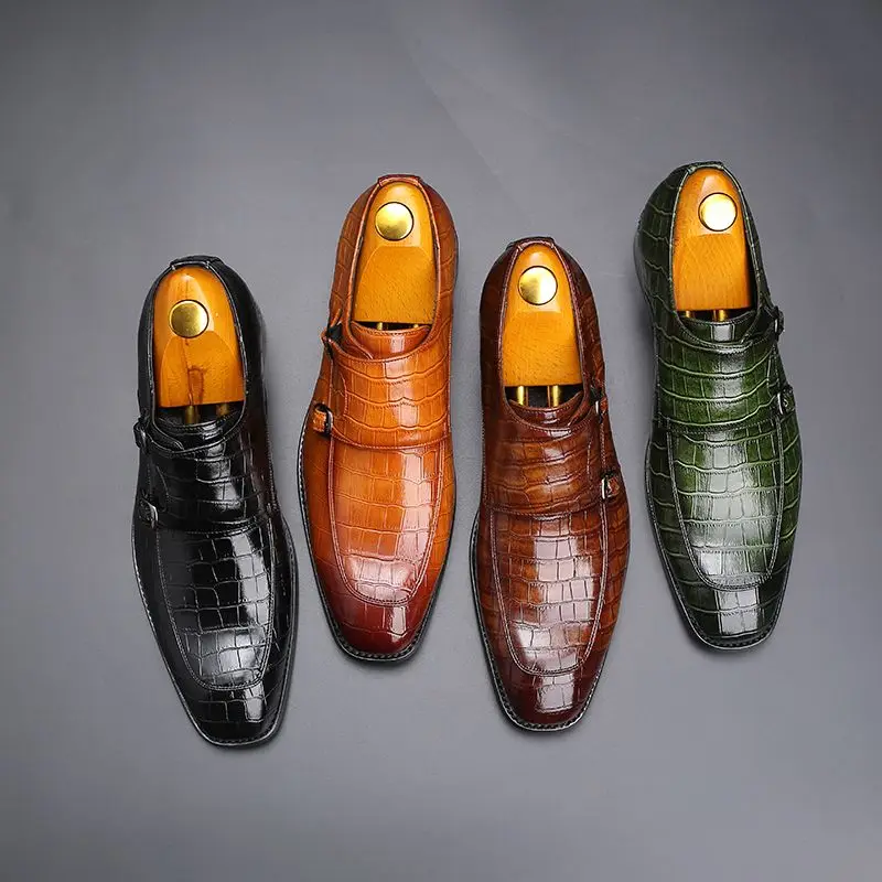 

Luxury Genuine Leather Shoes Men Solid Slip On Elegant Non-Slip Italian Moccasin Shoes 4 Colors Tenis Moccasim Masculino