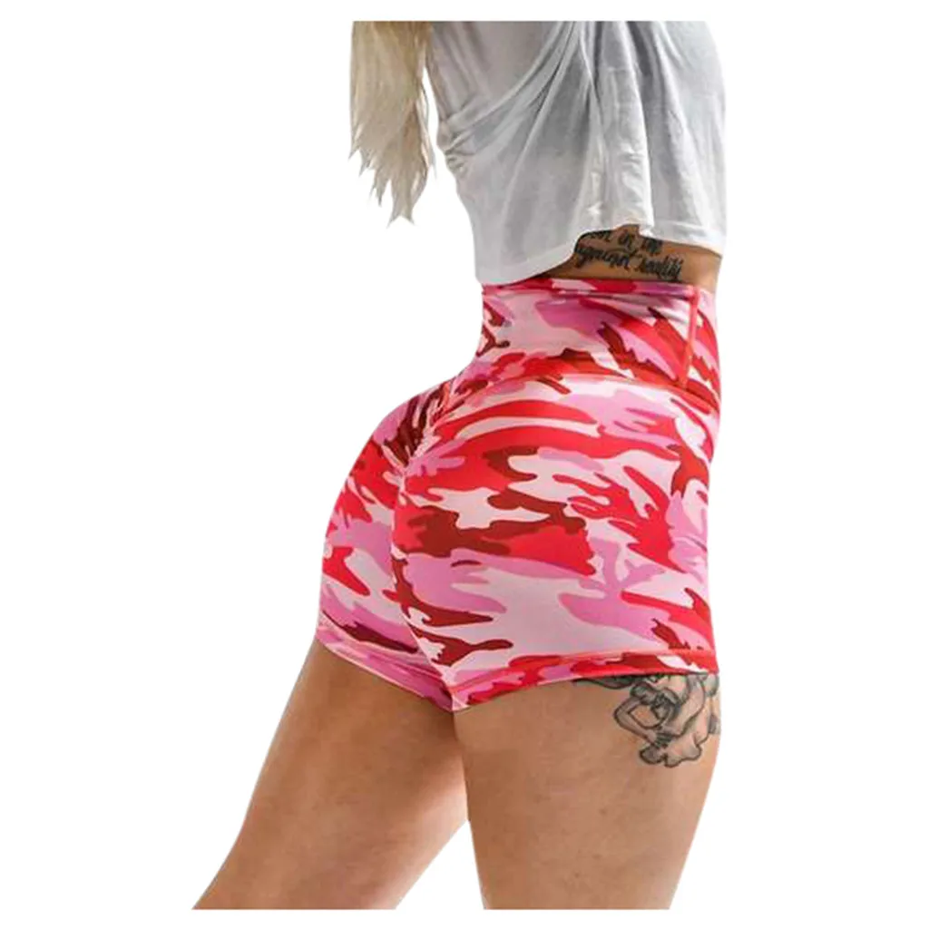Камуфляжные шорты для женщин Femme Basic Slip Bike Shorts Компрессионные тренировок Штаны
