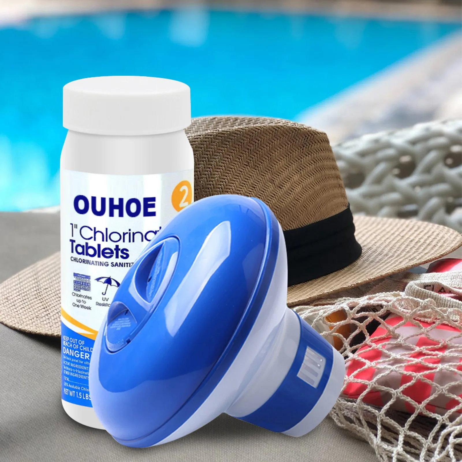 Многофункциональное средство для удаления пятен в бассейне шипучие таблетки