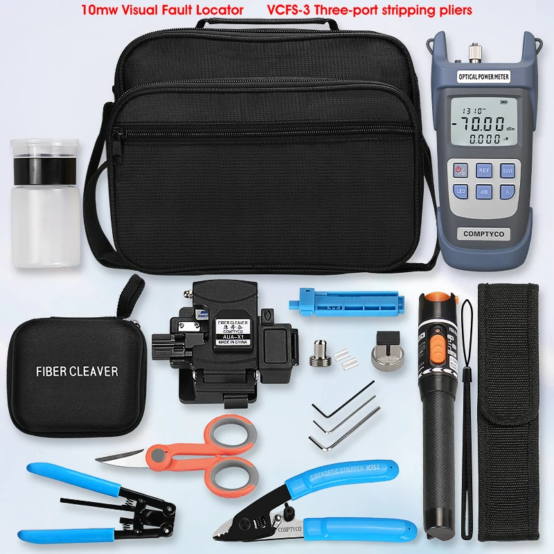 Оптический измеритель мощности COMPTYCO FTTH с волокном и визуальным определителем