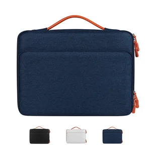 laptop handbag 131415 inch notebook sleeve bag for macbook double zipper computer carry bag briefcase for xiaomi huawei dell free global shipping