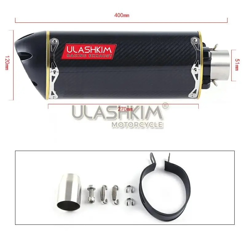 Глушитель выхлопной трубы мотоцикла с полной системой среднего соединения для