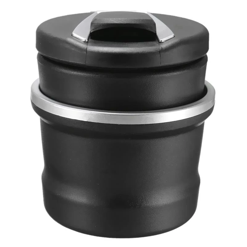 Пепельница автомобильная черная со светодиодной подсветкой пепельница для