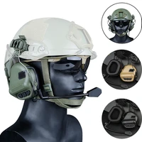 tactical shooting headphones for fast helmet hunting ear protection airsoftsports headset military earmuff with ptt