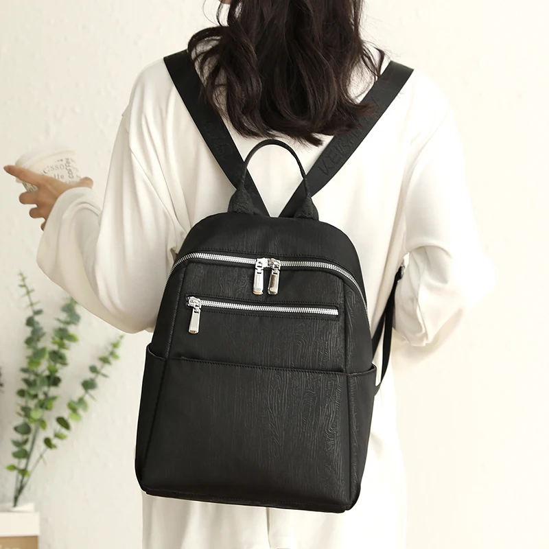 

Женский рюкзак, Элегантные дизайнерские нейлоновые сумки в Корейском стиле, винтажные Водонепроницаемые рюкзаки с регулируемым ремешком и...