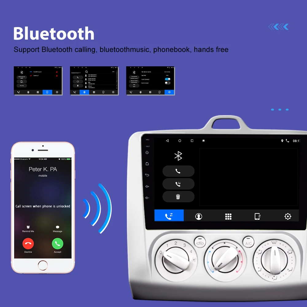 Автомагнитола Camecho 2DIN мультимедийный проигрыватель с 9 ''экраном
