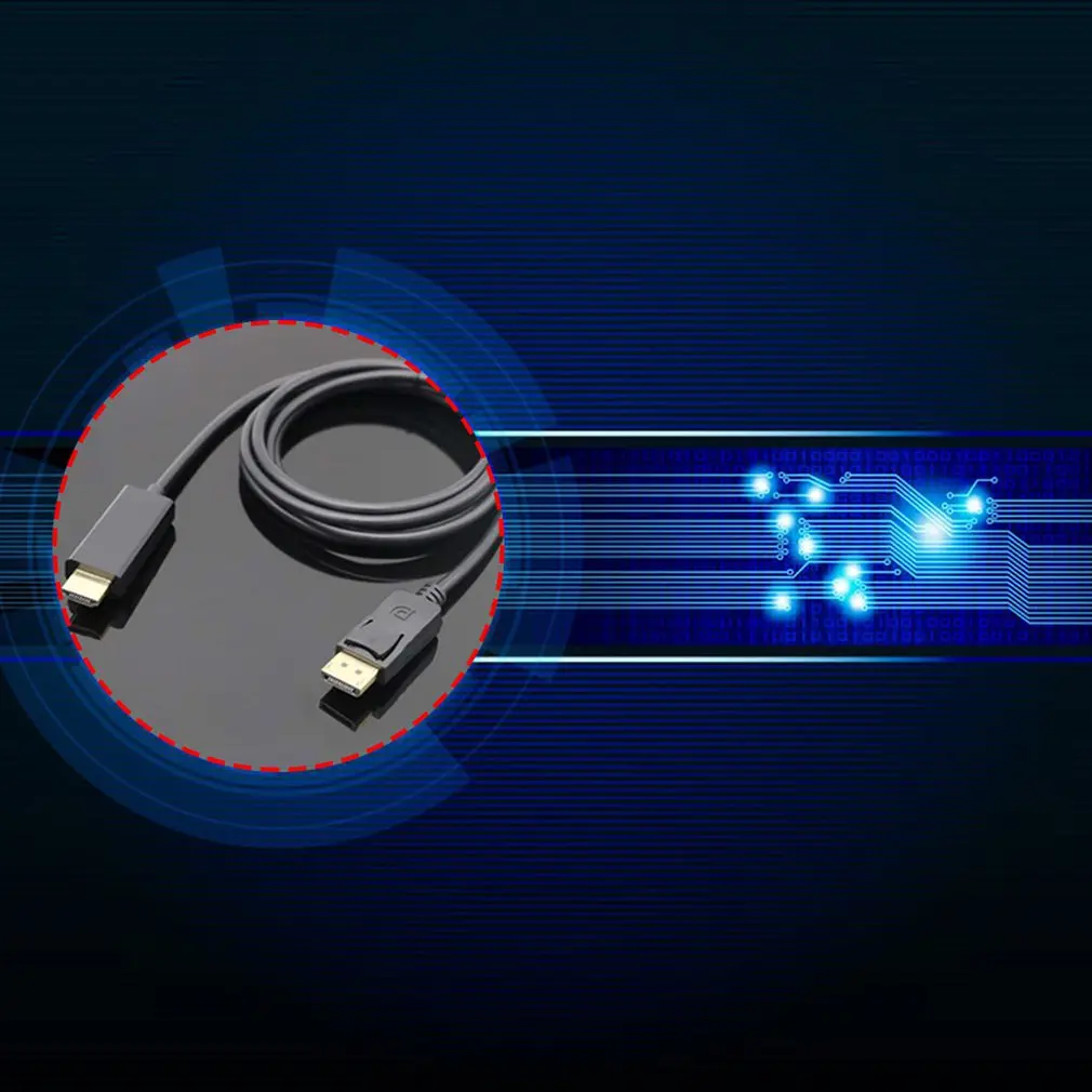 Super Long 1.8 Meters Display Port DP Male to HDMI-compatible Cable Adapter Converter 4K Laptop PC HD TV | Компьютеры и офис