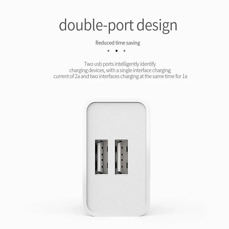 5V2A двойной порт USB зарядное устройство адаптер UL/FCC сертифицированное Зарядное