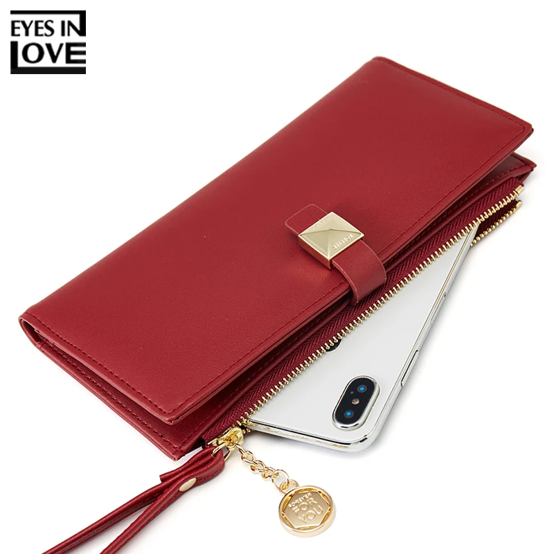 Женский Длинный кошелек на запястье с множеством отделов женский клатч Дамский