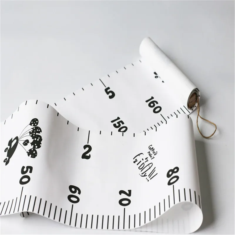 Линейка в скандинавском стиле для детей детская Ростовая Таблица размеров